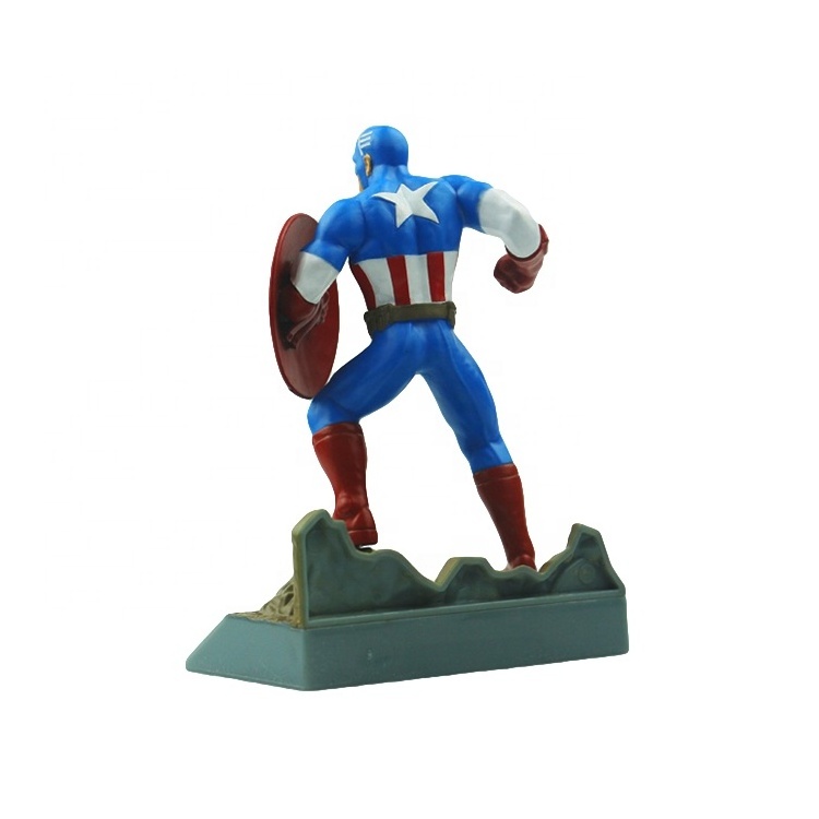 Custom Captain Character Plastic PVC Superhero Figurine OEM Movie Action Figures Animation Collection Figurines