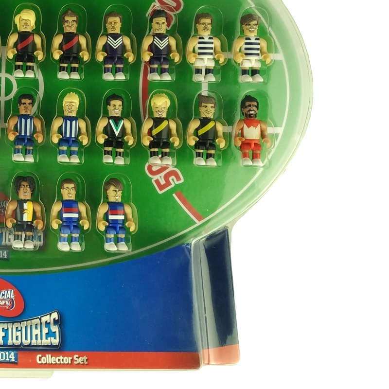 Custom Toy Manufacturers Miniature Plastic AFL Football Player Mini Block Figures