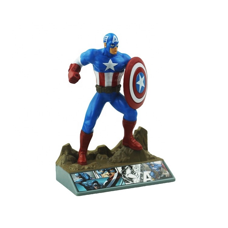 Custom Captain Character Plastic PVC Superhero Figurine OEM Movie Action Figures Animation Collection Figurines