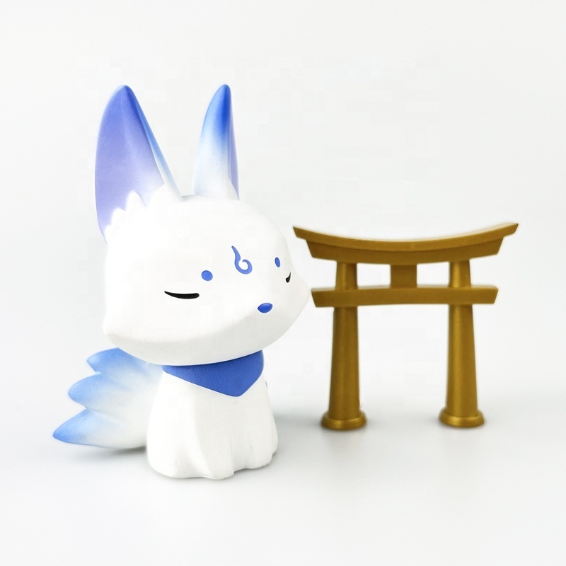 Sedex Custom Art Toy Manufacturer Japanese Shinto Shrine Animal PVC Statue Plastic Vinyl Figurines Toy