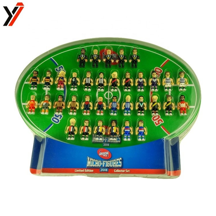 Custom Toy Manufacturers Miniature Plastic AFL Football Player Mini Block Figures