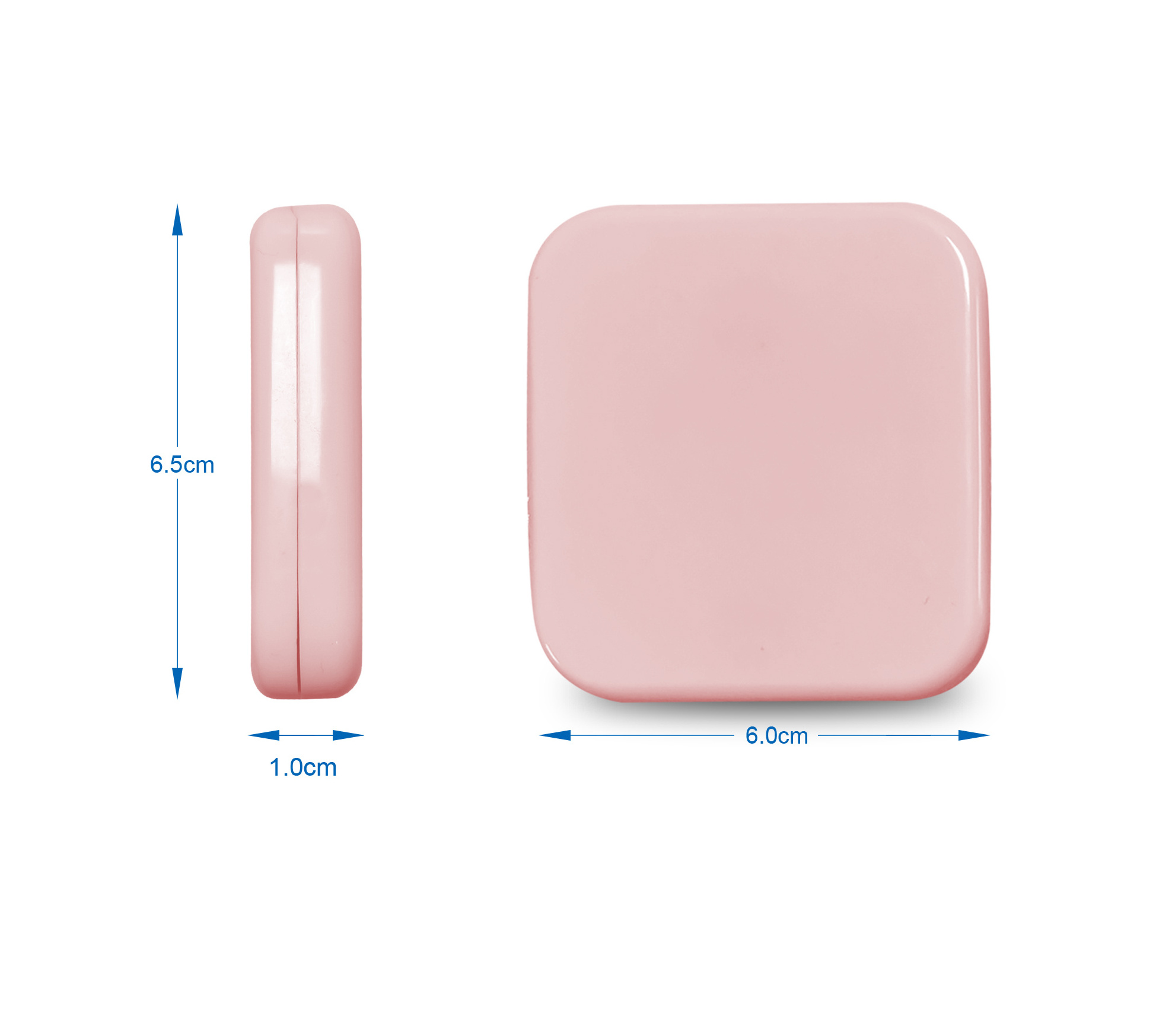 2023 us eu compact outdoor japan bulk custom logo hot sale plastic ultra-thin mini makeup folding mirror