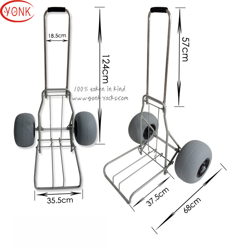 Yonk Steel Beach Cart Fishing Cart with 12