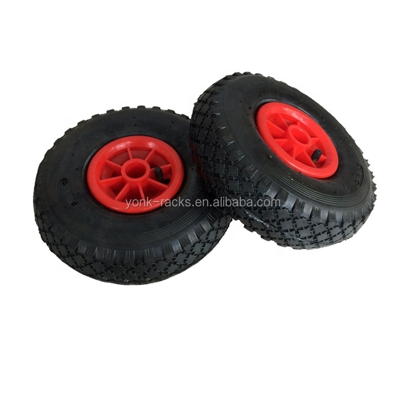 10 inch flat free polyurethane tires trolley cart wheel