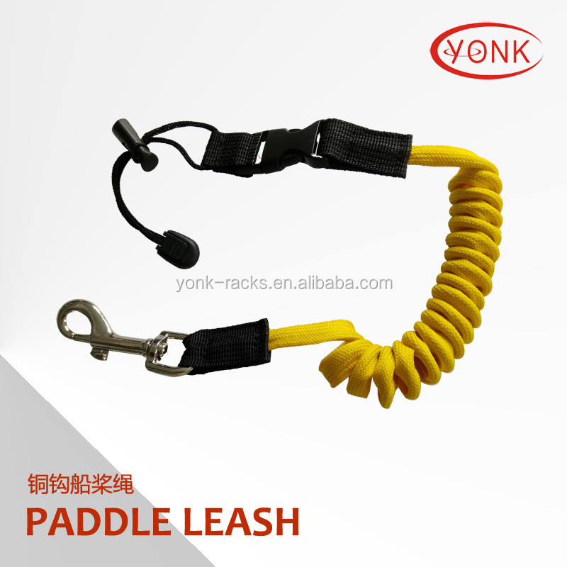 Yonk Marine Coiled Paddle Leash for Canoe Kayak Fishing