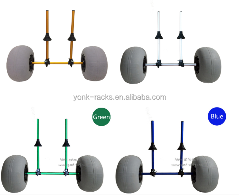 Yonk Balloon Wheel Beach Cart for Sit on Top Kayak Cart