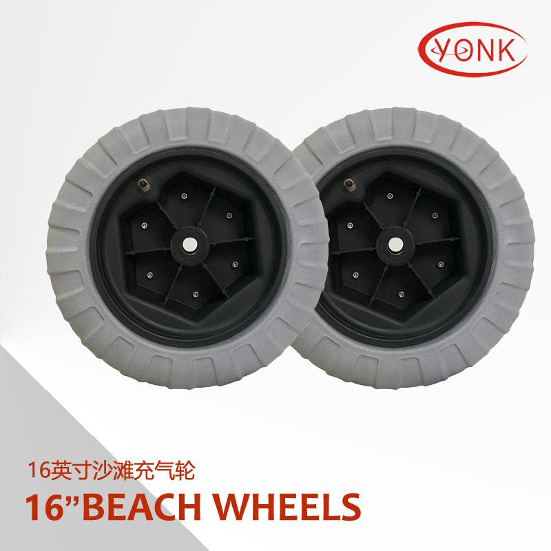 YONK Pneumatic Wheel 16 inch sand balloon wheel beach cart tire with bearing