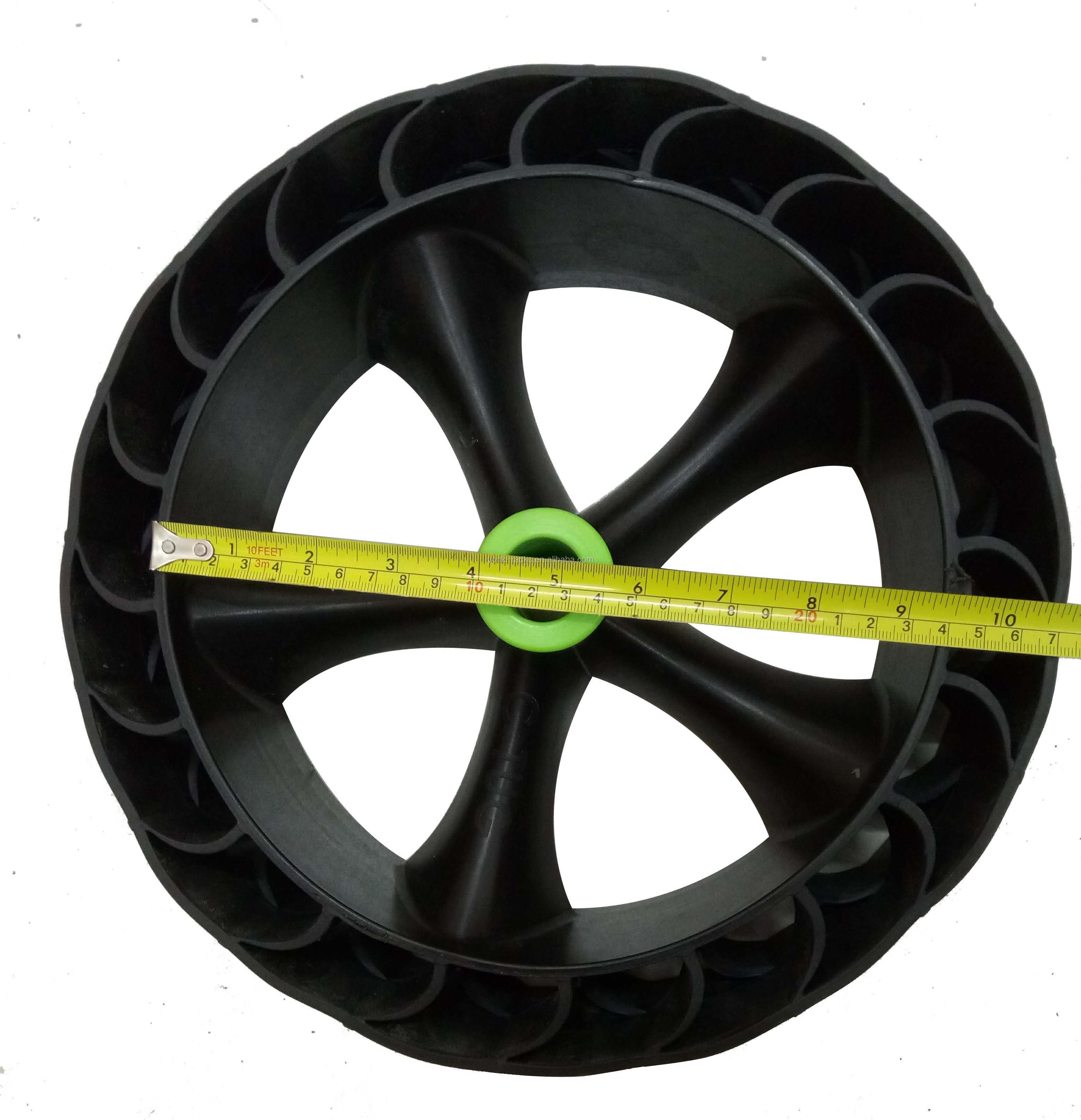 All Terrain Flat Free Replacement Tires for kayak canoe trolley cart on beach