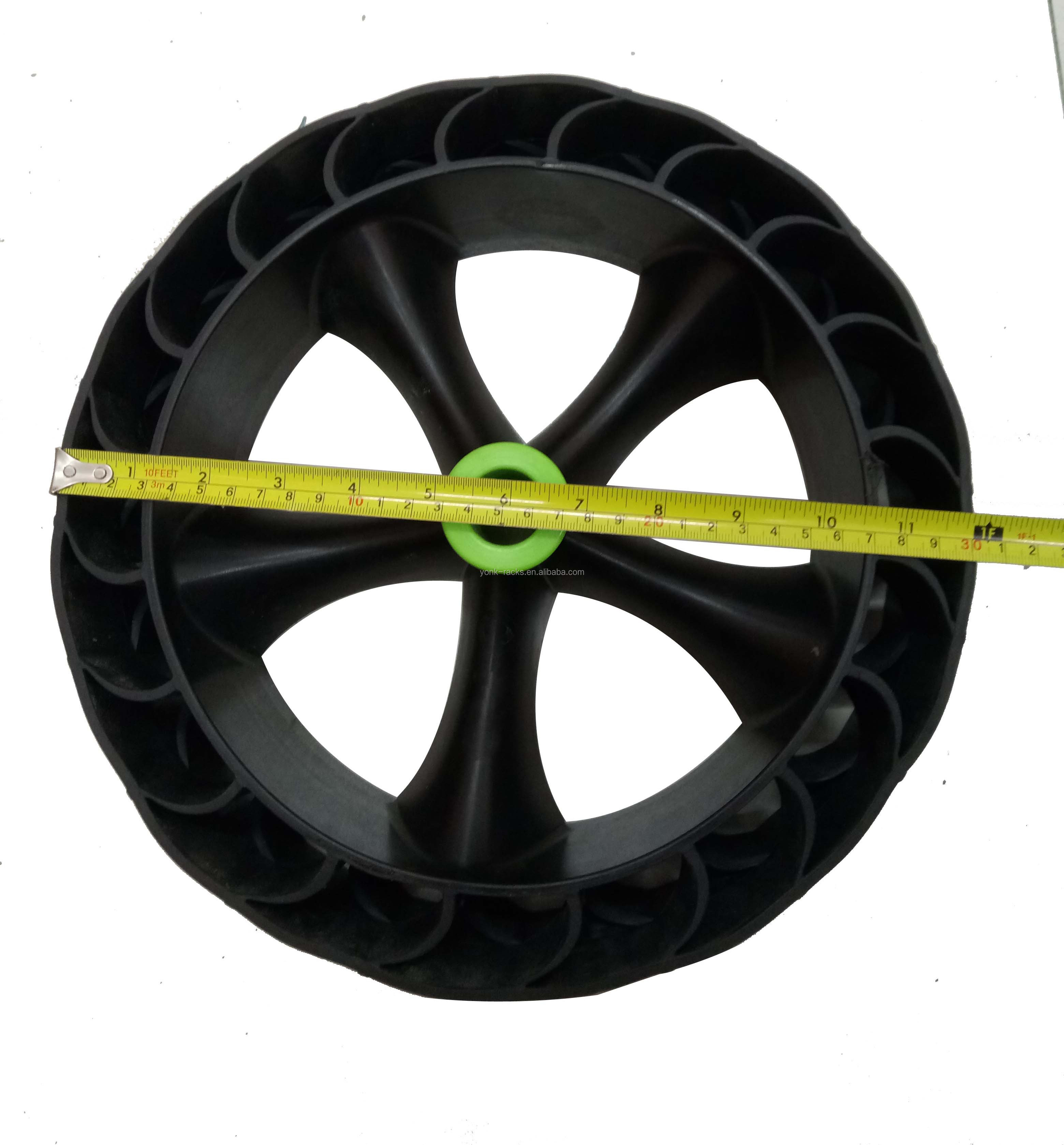 All Terrain Flat Free Replacement Tires for kayak canoe trolley cart on beach