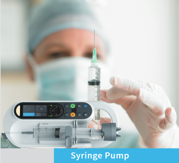 Yonker oem hospital skin syringe pump editable 5 drug information pressure detection dual CPU medical syringe pump