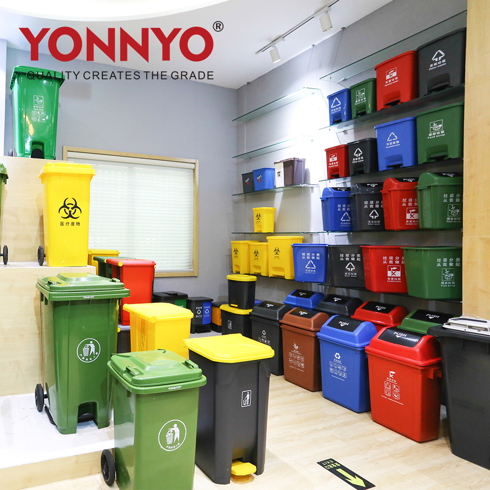 Manufacture 1100L waste bin waste container wheelie bin garbage bin large plastic dustbin with lid wheels