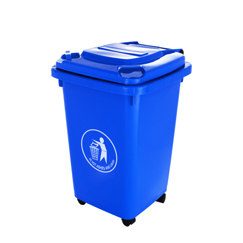 13 gallon waste containers trash can with wheels 60l cheap prices