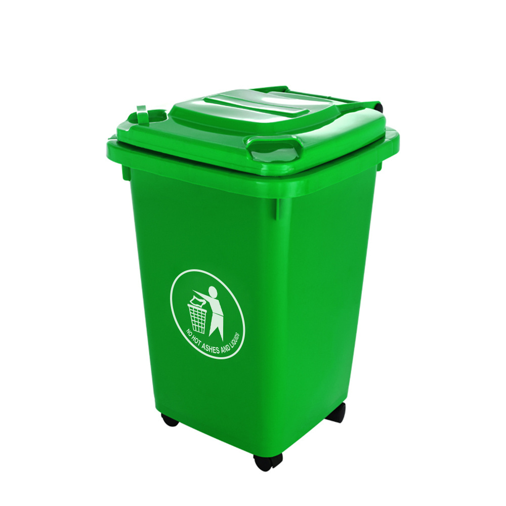 13 gallon waste containers trash can with wheels 60l cheap prices