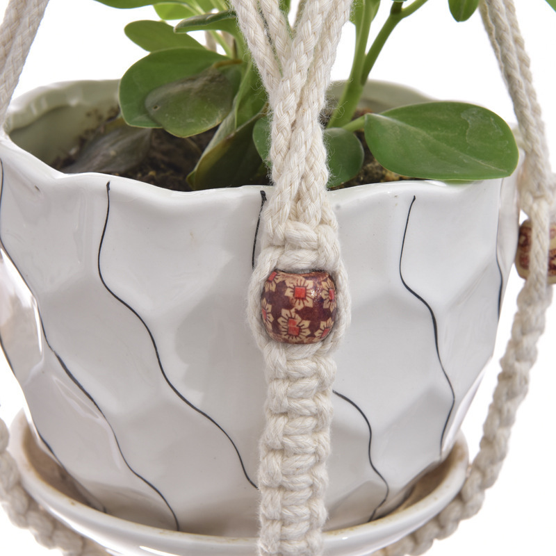 40 style 100% cotton rope knitting handmade macrame plant pot hanger boho home decoration