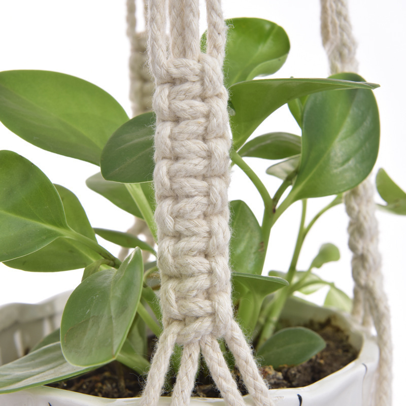 40 style 100% cotton rope knitting handmade macrame plant pot hanger boho home decoration