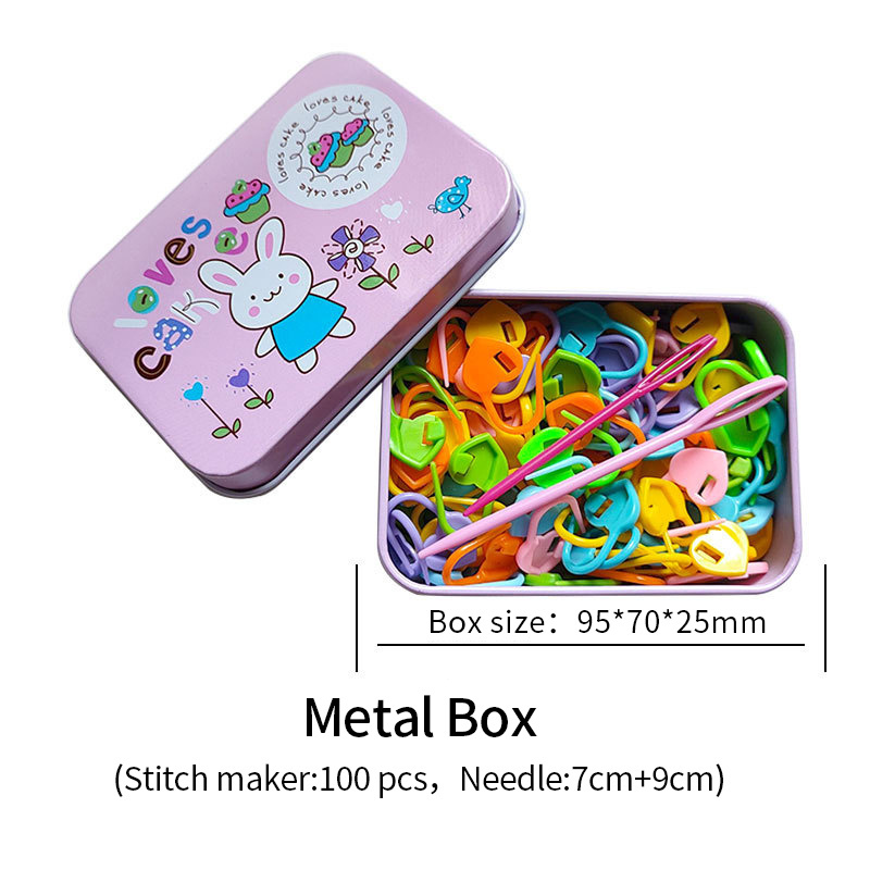 Wholesale Mixed Color Stitch Marker Knitting Tool Painted Opening Mark Counter Ring Locking Stitch Markers