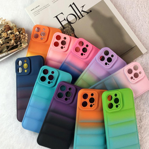 Hot selling color gradual change TPU sofe phone case