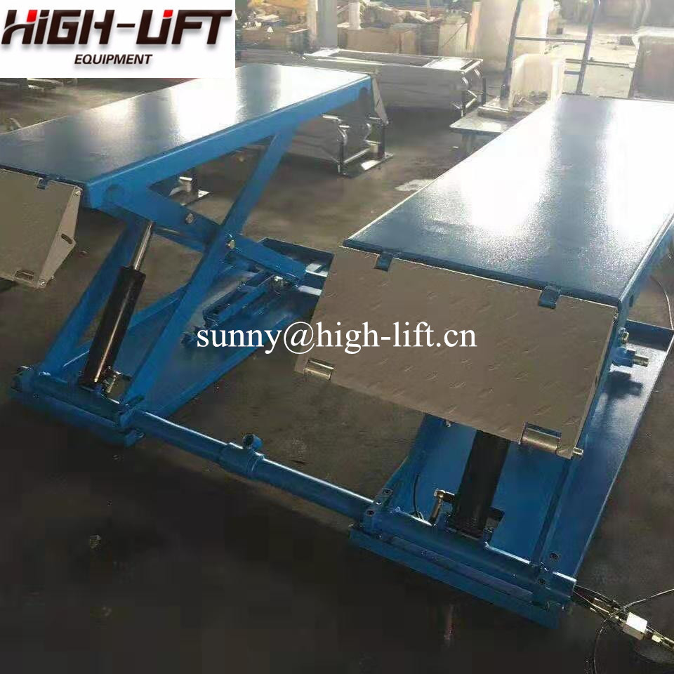 Portable mid rise scissor car lift