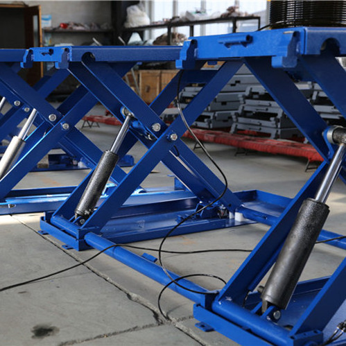 Portable mid rise scissor car lift