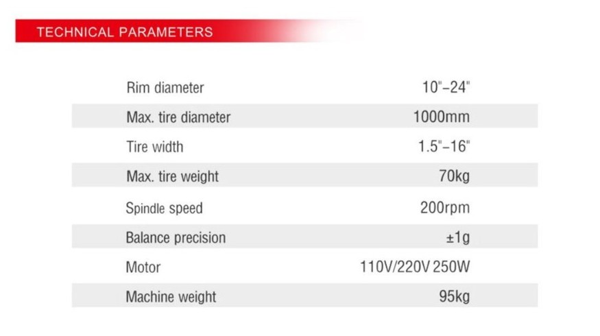 Wheel Balancer tyre Balancing machine DS-60B1