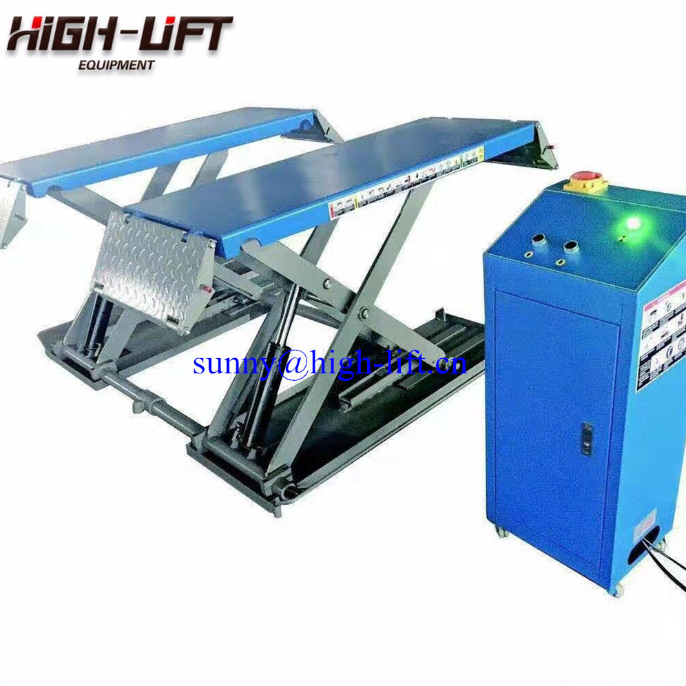 Portable mid rise scissor car lift