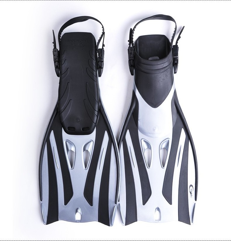 Cheap Wholesa Adult Diving Fins Snorkeling Long Flippers Non-slip Adjustable Diving Frog Shoes Fins Underwater Training Swimming