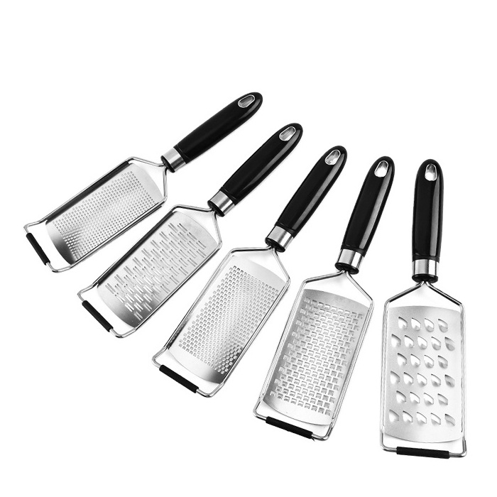 Stainless Steel Cheese Shredder Kitchen Nutmeg Vegetables Fruits Chocolate Potato Ginger Grater with protective cover