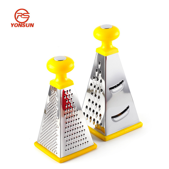 8inch 9inch Stainless Steel Cheese Grater Shredder 4 Sided Box Grater For Vegetables vegetable cutter ginger garlic slicer Tools