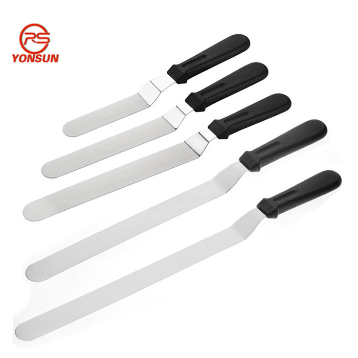 6/8/12/14/16 inch Stainless Steel curved Straight Pastry Decorating Stripping Tools Frosting Icing Spatula Cake Scraper