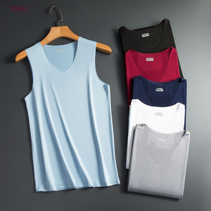 Manufacturers Seamless Sleeveless Underwear Solid Color Large Size L-5XL Comfortable Men's Tank Top