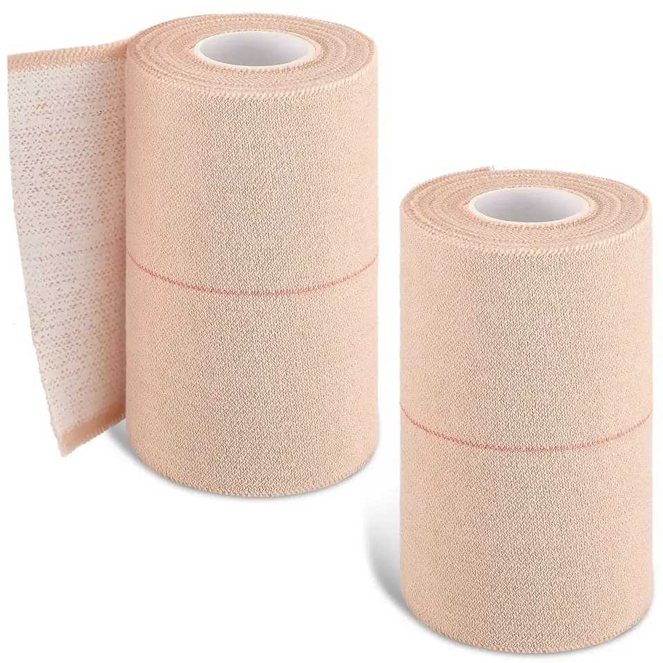 Breathable Certificate Medical Flexible  Wound Care  Cotton Gauze bandage Sport Strapping Tape  EAB Elastic adhesive bandage