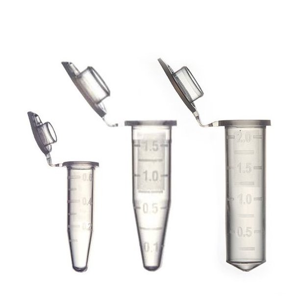 Sterile Microcentrifuge Tubes 0.5 1.5 2.0 mL for sample storage