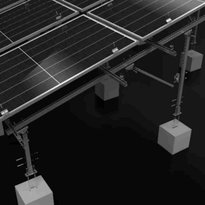 Yonz Solar Ballast Racking Flat Roof Solar System East To West Solar Panel Mounting Bracket Flat Roof