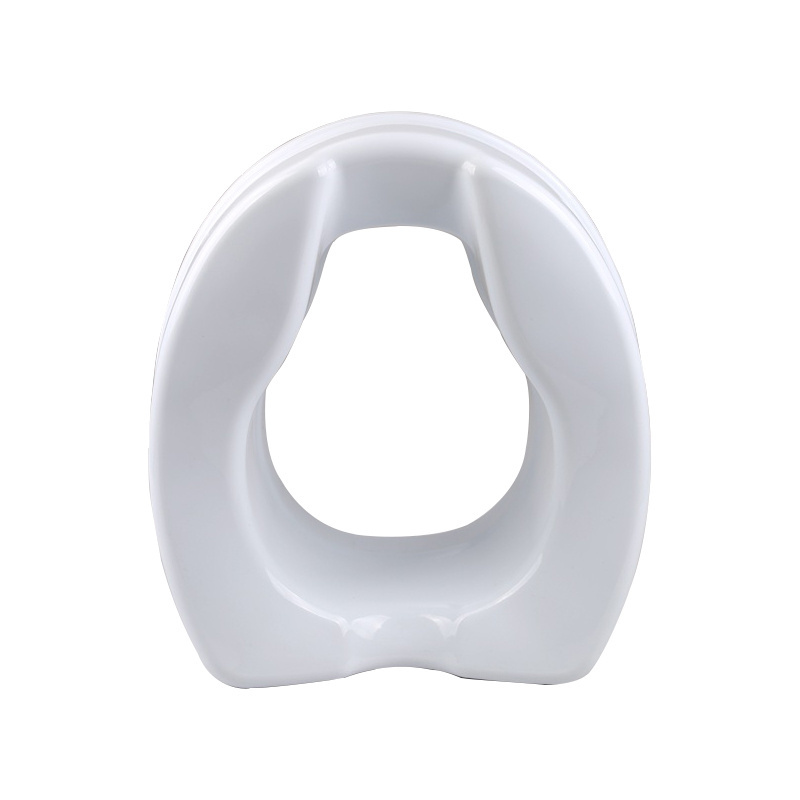 Raised Toilet Seat High Elevated Toilet Seat Locks Onto Standard Toilets, Portable Assistance Commode Seat with Sturdy Brackets