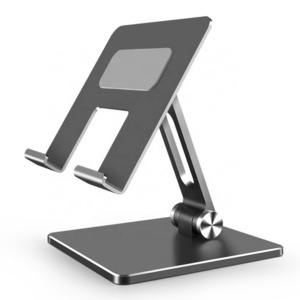 Flexible Folding Portable Aluminum Metal Tablet Pc Stand Mobile Phone Desk Stand for ipad