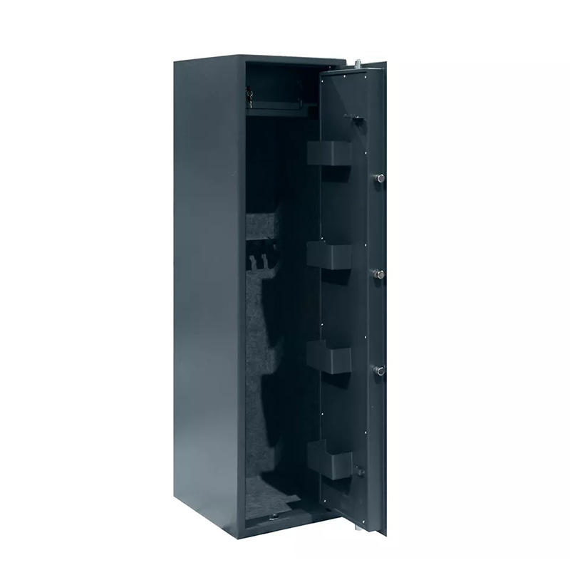 Large metal security safety gun cabinet for keeping long guns