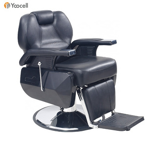 Yoocell Best Selling Salon Furniture Black Cheap Prices Men Hydraulic Vintage Barber Chair Styling Chair For Shaving