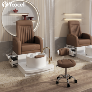 Yoocell luxury no plumbing massage pedicure chair nail salon sillas foot spa chair for nails