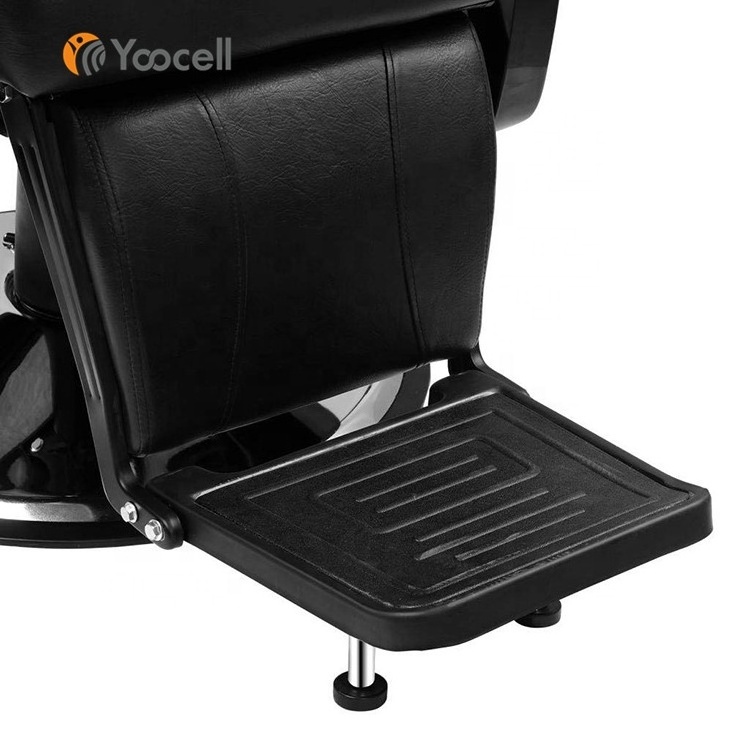 Yoocell Best Selling Salon Furniture Black Cheap Prices Men Hydraulic Vintage Barber Chair Styling Chair For Shaving