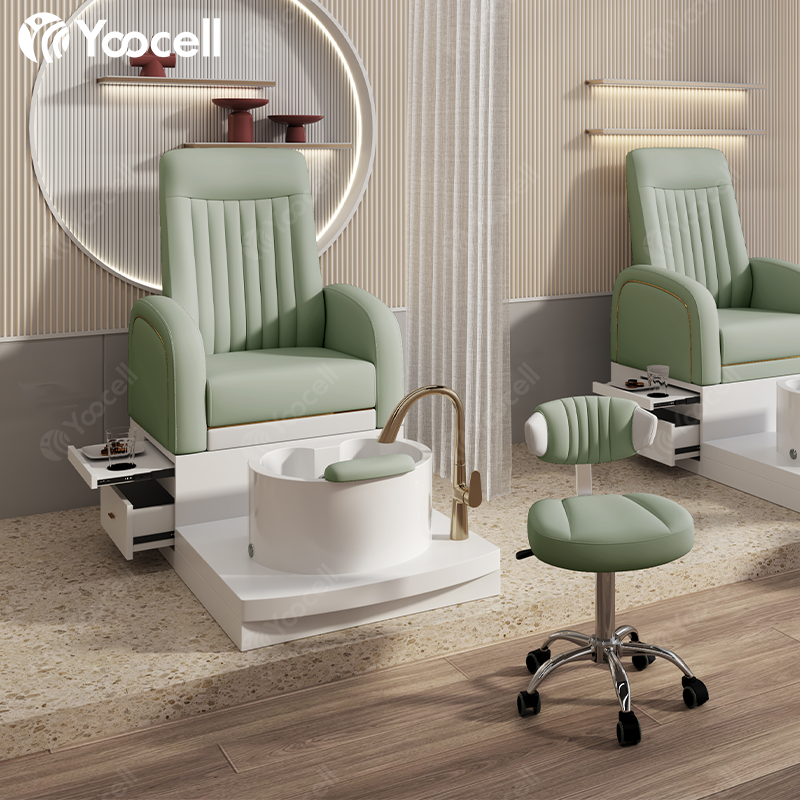 Yoocell luxury no plumbing massage pedicure chair nail salon sillas foot spa chair for nails