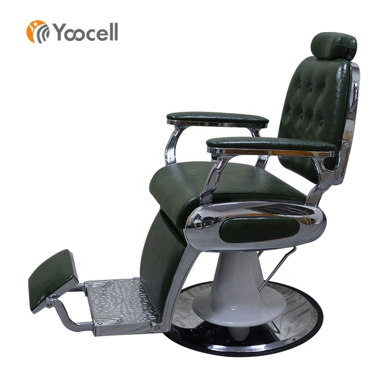 Yoocell antique style black silla barbero barber shop hair styling chair salon hairdressing barber chair for sale