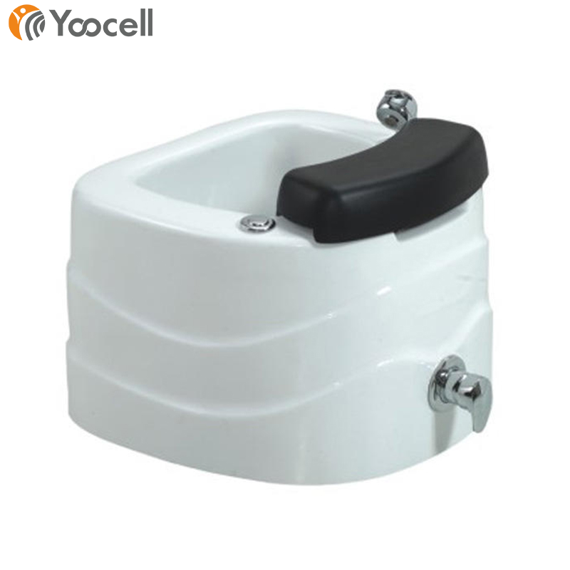 Yoocell High Quality White Pedicure Sink Bowls For Spa Massage Pedicure Chairs Footbath Basin