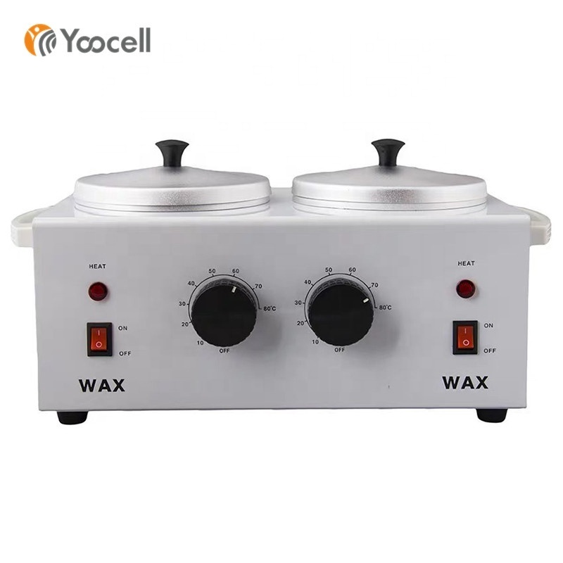 Yoocell Double Adjustable Temperature 500 ML Pot Wax Warmer Heater For Professional Beauty Salon