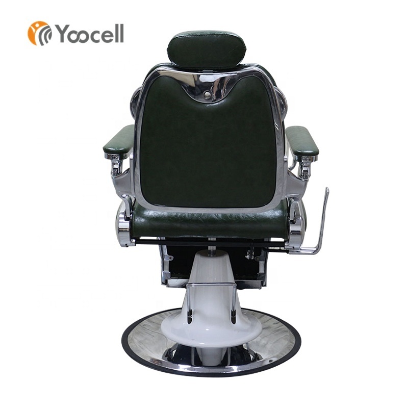 Yoocell antique style black silla barbero barber shop hair styling chair salon hairdressing barber chair for sale