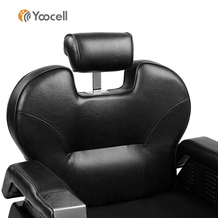 Yoocell Best Selling Salon Furniture Black Cheap Prices Men Hydraulic Vintage Barber Chair Styling Chair For Shaving