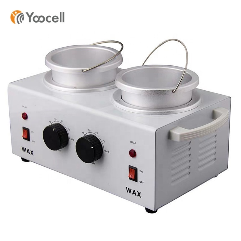 Yoocell Double Adjustable Temperature 500 ML Pot Wax Warmer Heater For Professional Beauty Salon