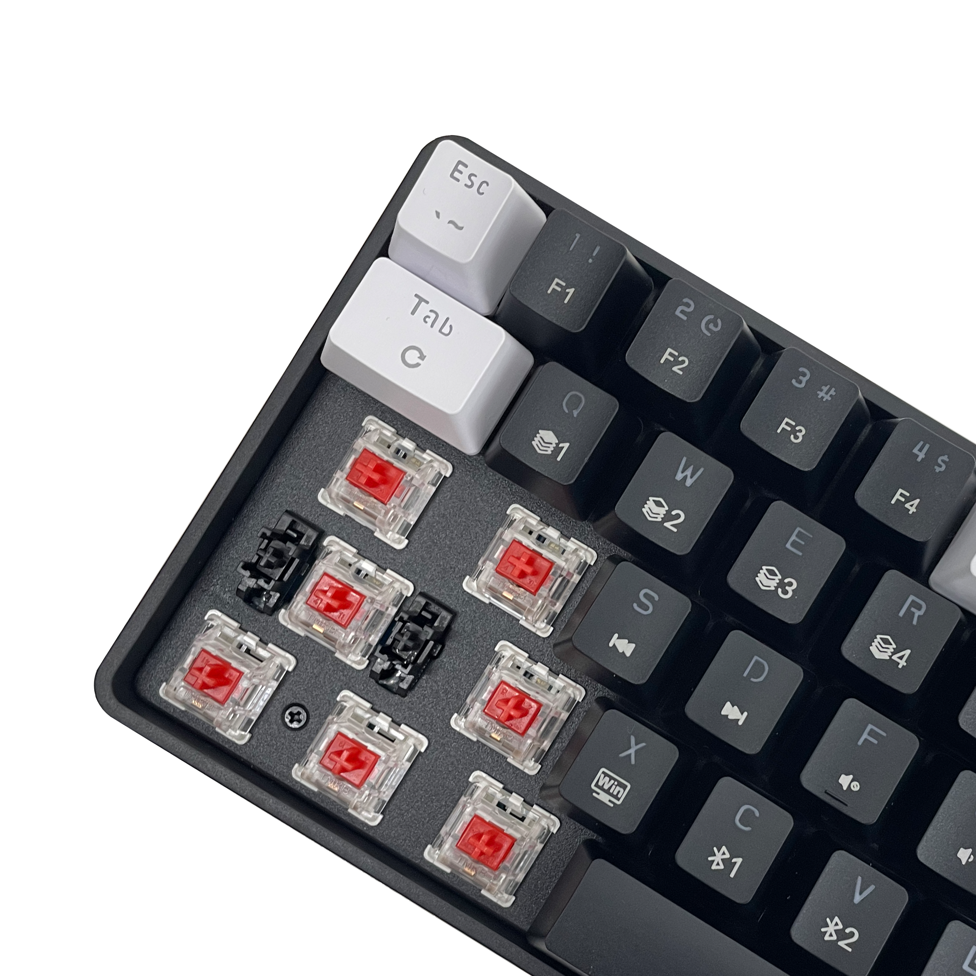 New Mini Wired Mechanical Keyboard 65% Gaming Keyboard with Hot Swap and USB Interface Red Switch for Computers