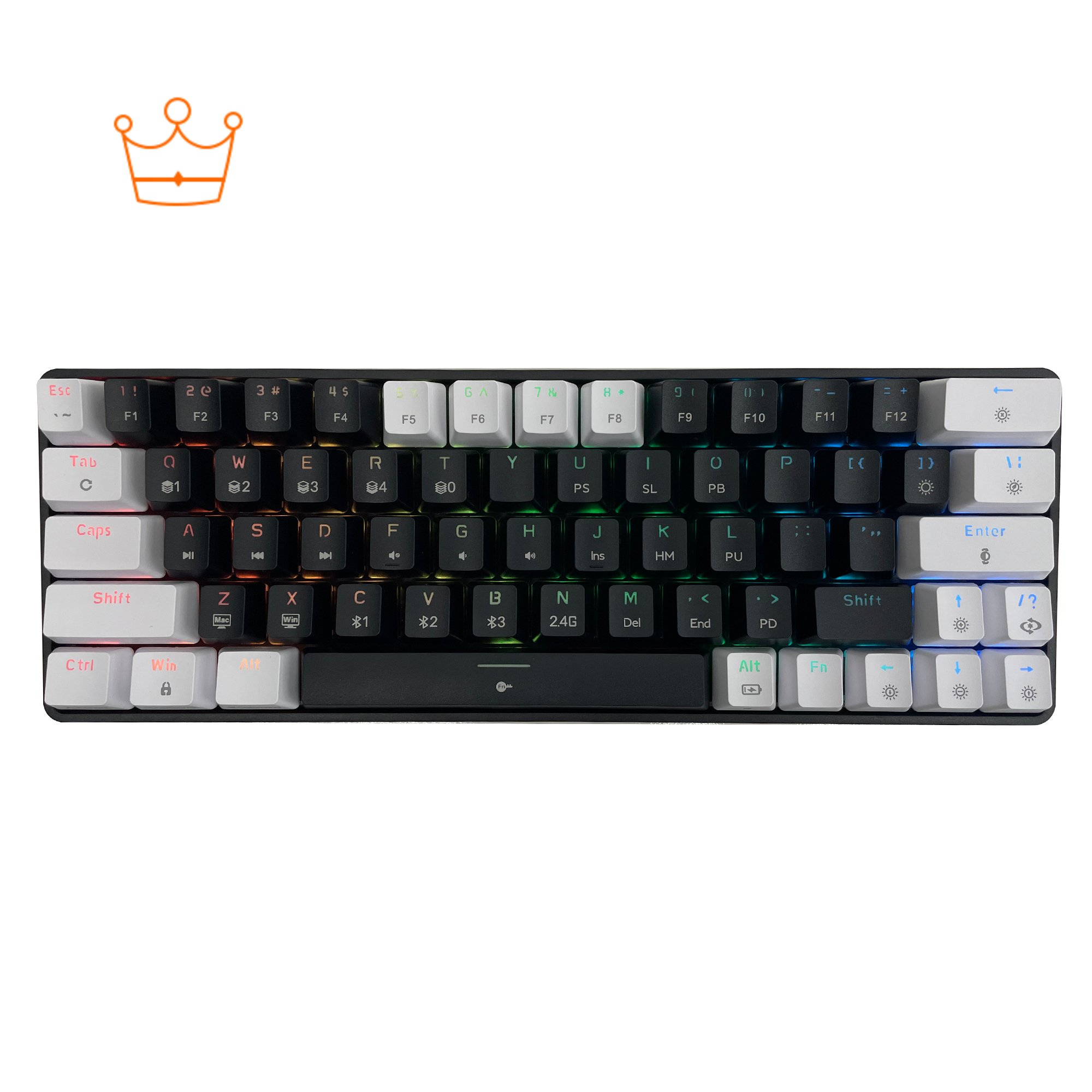 New Mini Wired Mechanical Keyboard 65% Gaming Keyboard with Hot Swap and USB Interface Red Switch for Computers