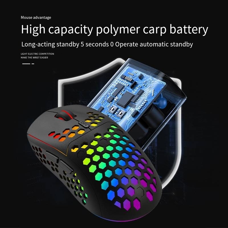 Honeycomb Gaming Mouse Mouse Wireless Hot Swappable Custom Logo Gamer Mouse