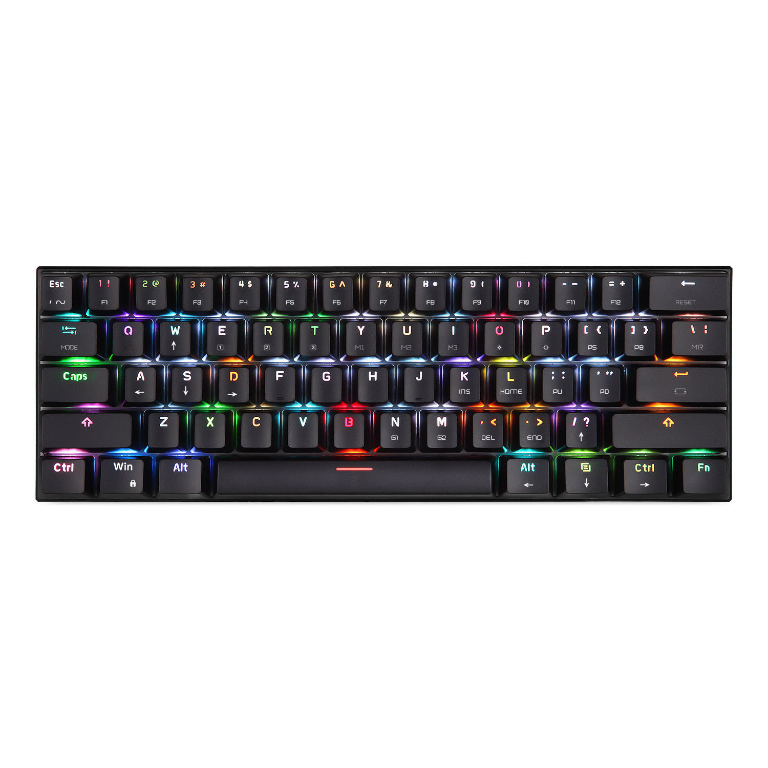 Keyboard Hot Swapable 60% Low Profile Colorful Keyboard 60 Percent Wireless Keyboard Pbt Hotswap